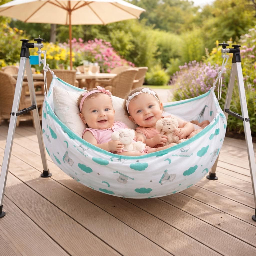 Quiet DC motor cradle in use